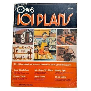 Mr Chip's 101 Plans DIY Tips, Tools, Workshop, Woodworking ( 1977, Paperback)